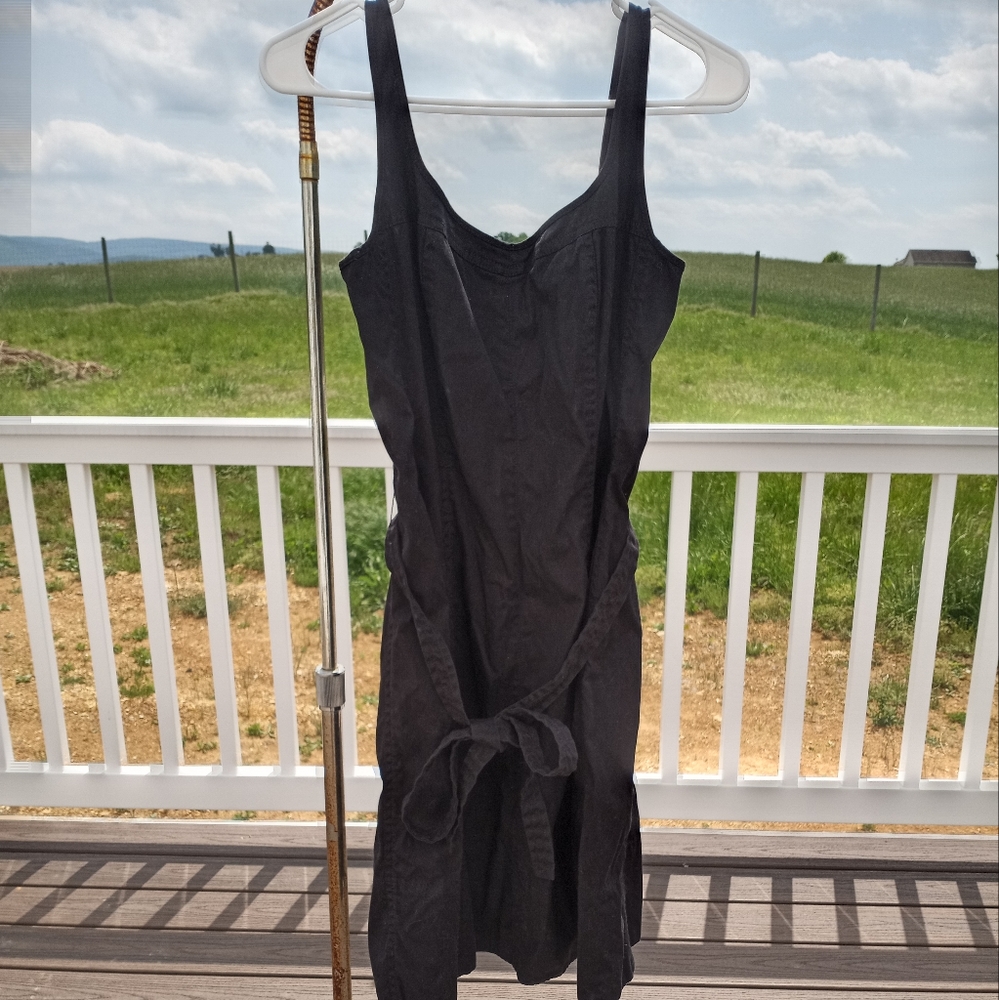 Talbots Black Cotton Sundress Size 8P